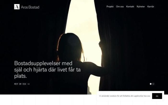 Arosbostad website preview