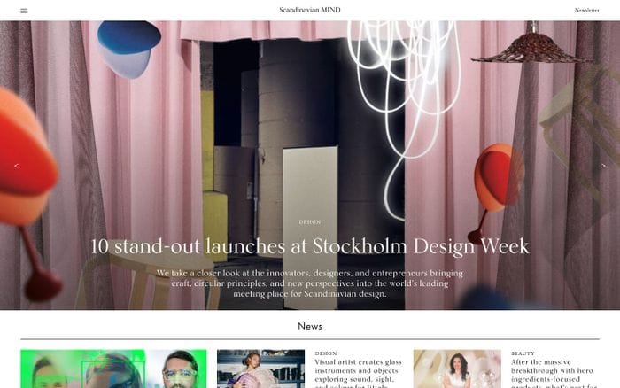 Scandinavian mind website preview