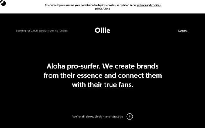 Olliebranding website preview