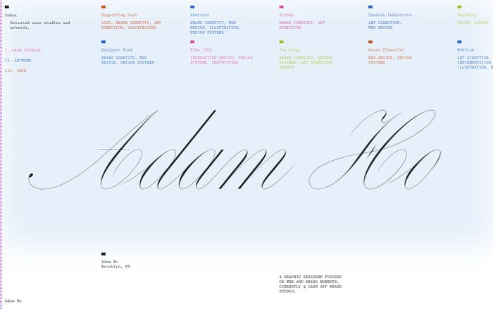 Adam Ho website preview