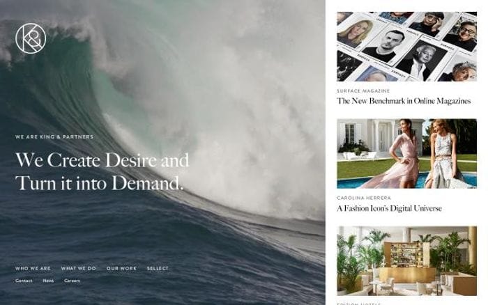 King & partners website preview