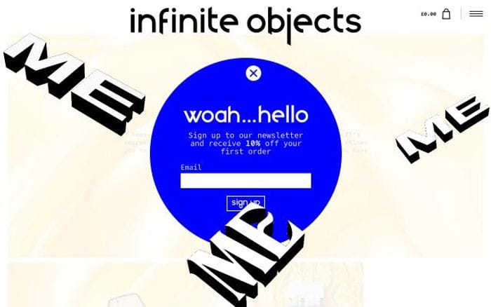 Infiniteobjects website preview