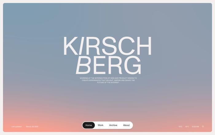 David Kirschberg website preview