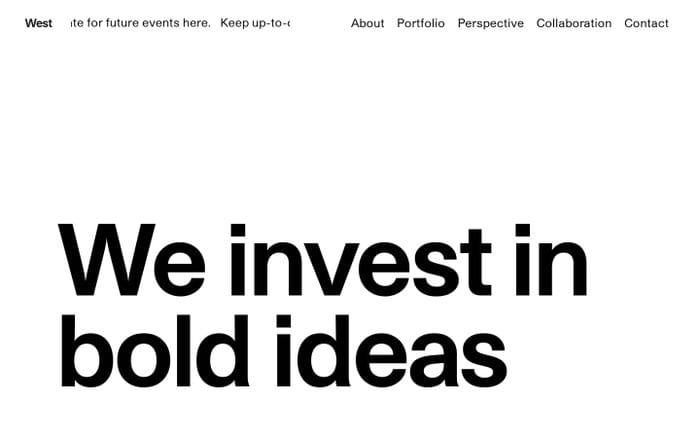 West — Home website preview