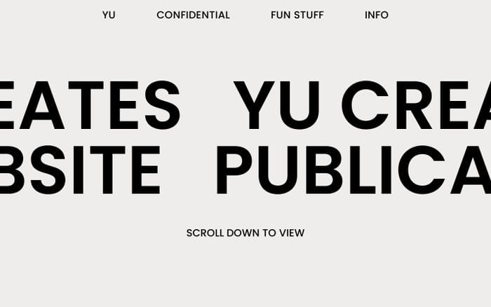 Yu Rong website preview