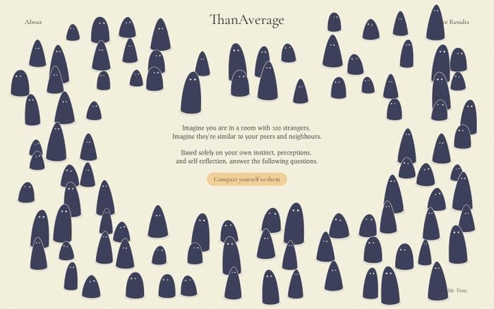 Than Average website preview