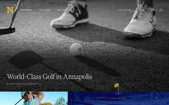 Usnagolf website preview