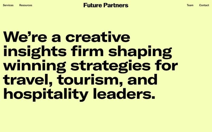 Future Partners website preview