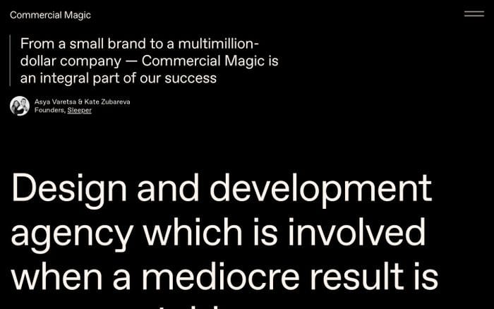Commercial Magic website preview