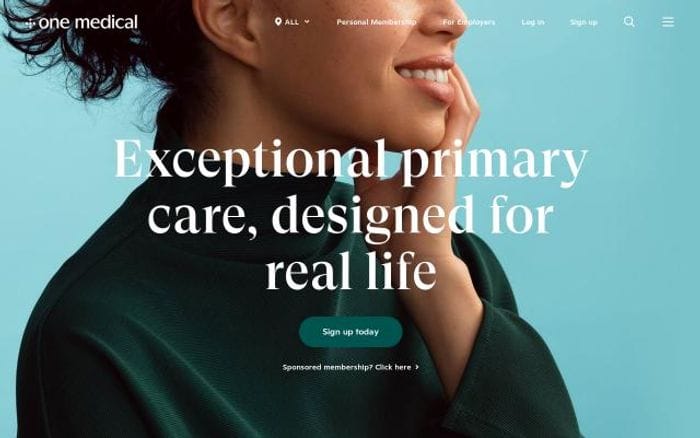 Onemedical website preview