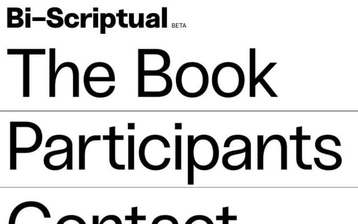Bi-scriptual website preview