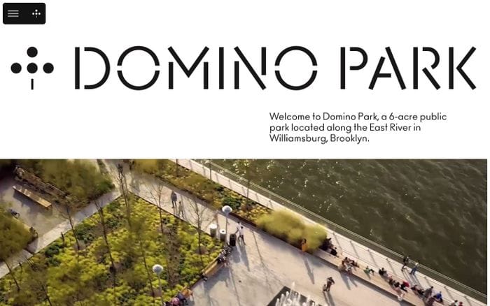 Domino Park website preview