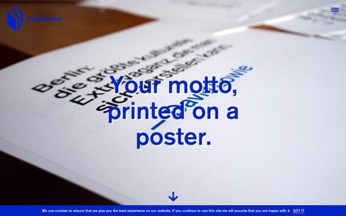 Mottopress website preview