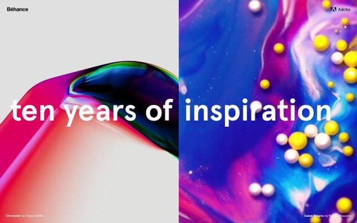 Behance website preview