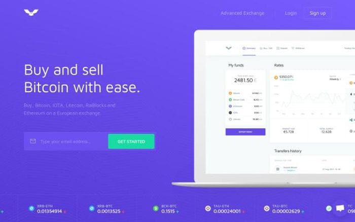 Coinfalcon website preview