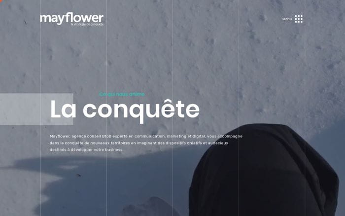 Mayflower, agence conseil en marketing, digital, et communication Lyon website preview