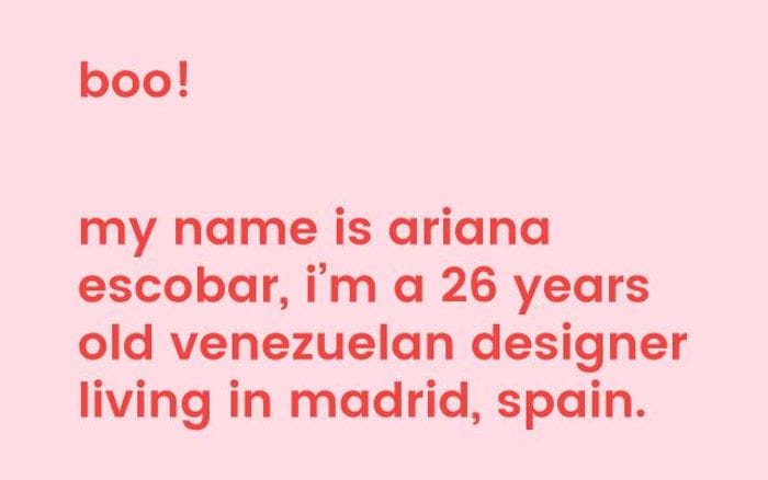 Arianaescobar website preview