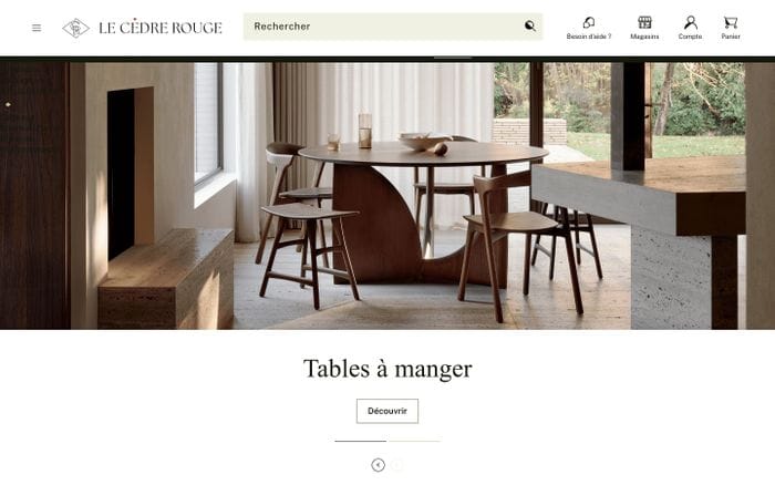 Le Cèdre Rouge website preview