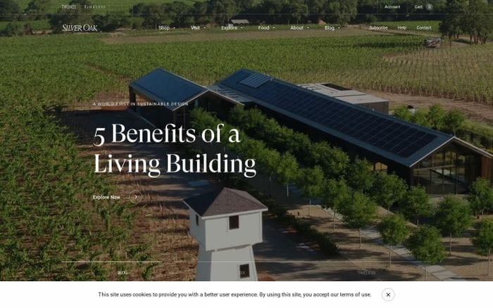 Silver oak website preview