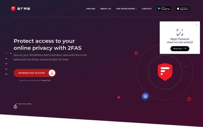 2fas website preview
