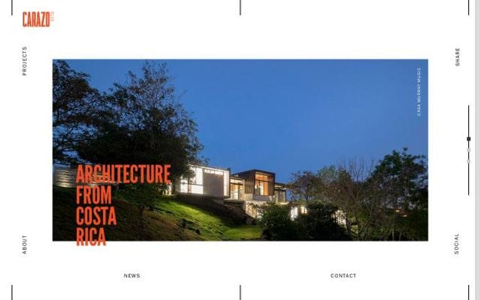 Carazoarquitectura website preview
