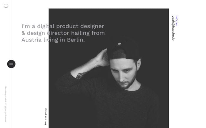 Jürgen Hassler - Digital Product Designer & Design Director website preview
