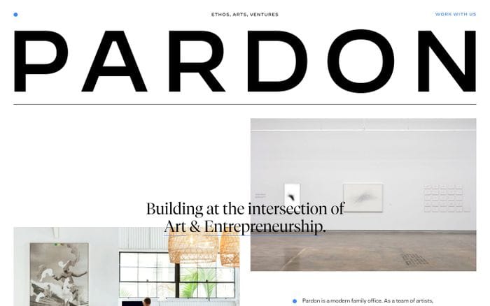 Pardon website preview