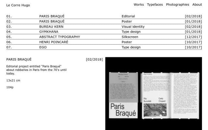 Hugolecorre website preview