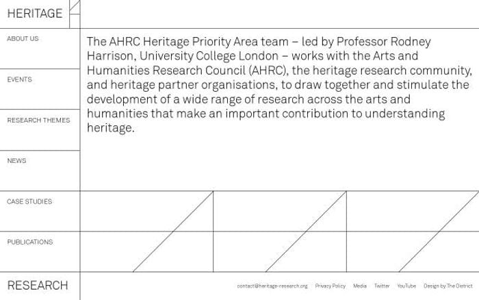 Heritage-research website preview