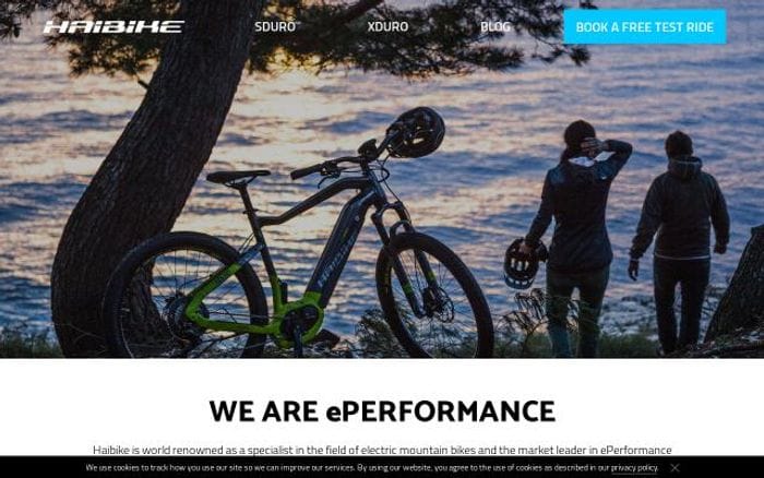 Haibike website preview