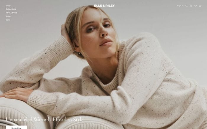 Elle and Riley website preview