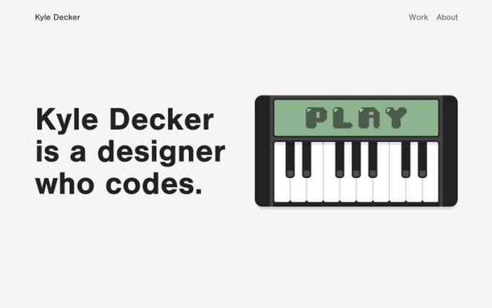 Kyledecker website preview