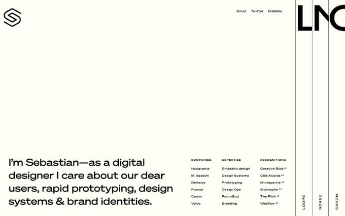 Sebastian Graz website preview