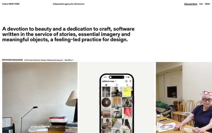 Collect website preview