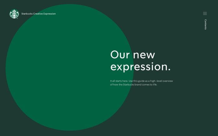 Starbucks Creative Expression website preview