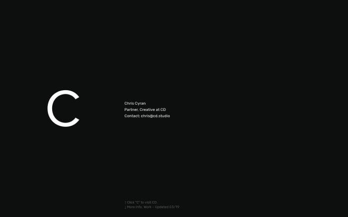 Chris Cyran website preview