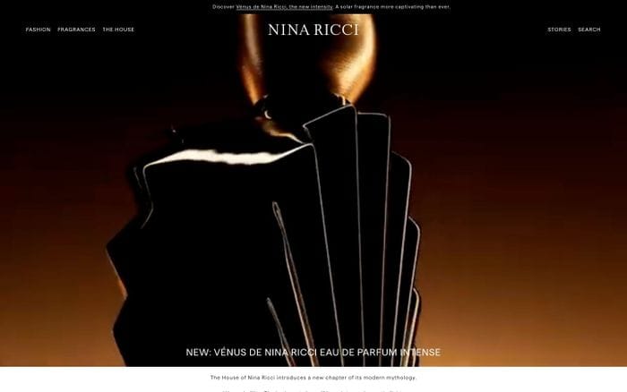 Nina Ricci website preview