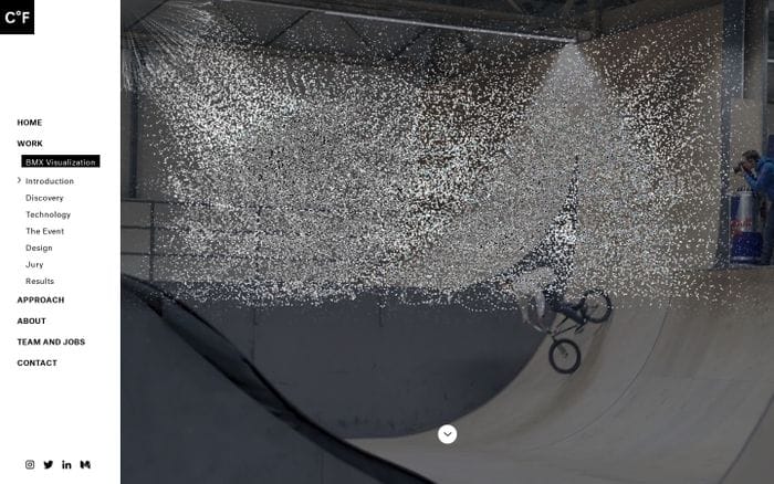 BMX visualization website preview