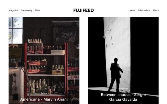 Fujifeed website preview