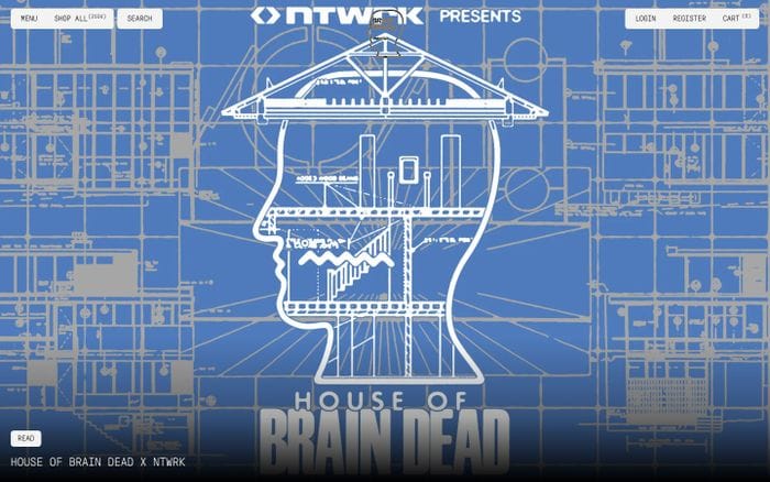 Brain Dead website preview