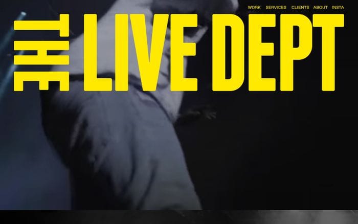 The Live Dept. website preview