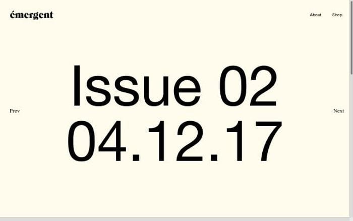 Emergentmag website preview