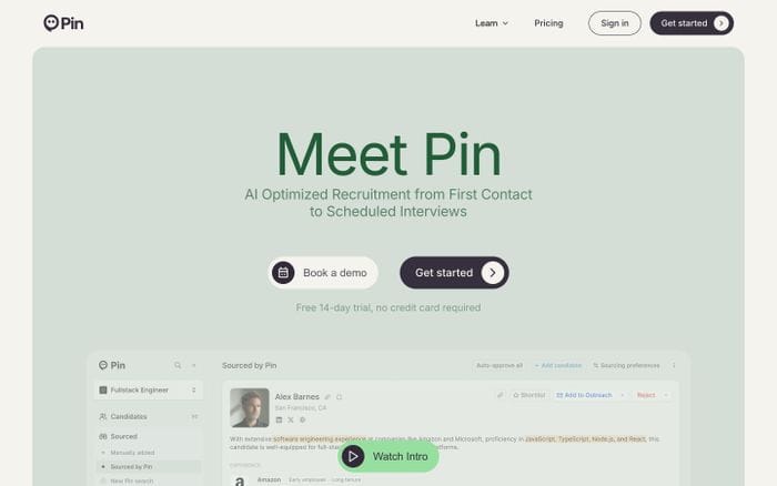 Pin website preview