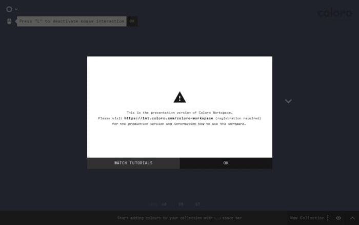 Coloro website preview