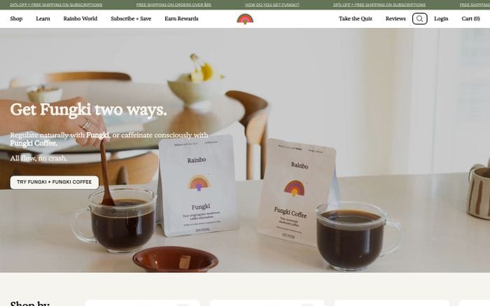 Rainbo website preview