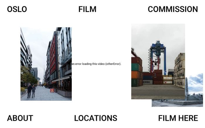 Oslo Filmkommisjon website preview