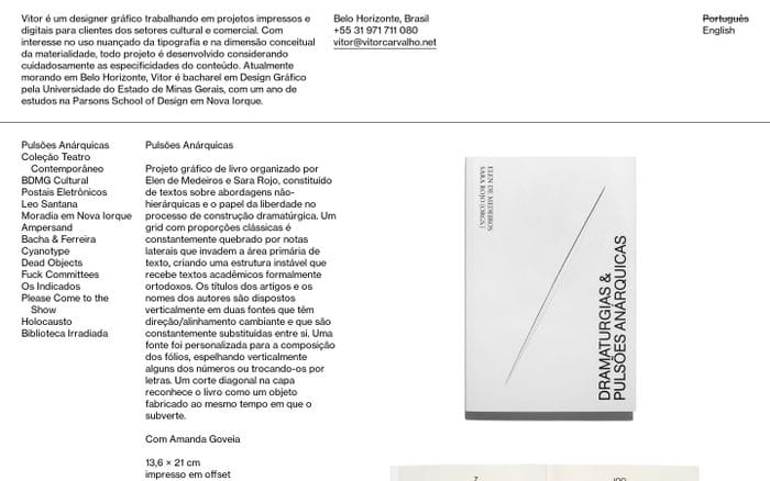 Vitor Carvalho website preview