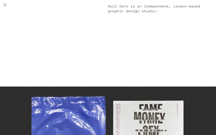Null Zero website preview
