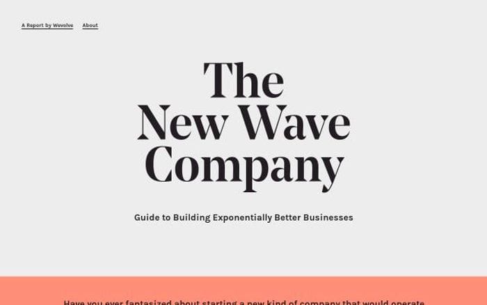 Newwavecompany website preview