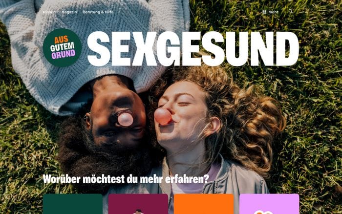 Sexgesund website preview
